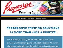 Tablet Screenshot of progressiveprintingsolutions.com